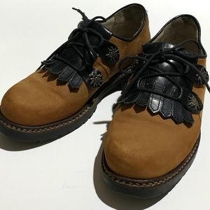 Geier Wally Shoes Brown Suede Lug Sole Size 39